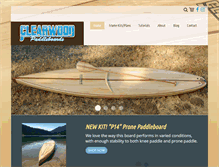 Tablet Screenshot of clearwoodpaddleboards.com